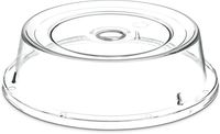 Carlisle 190007 Polycarbonate Plate Cover, 9.37" Bottom Diameter x 2.56" Height, Clear (Case of 12)