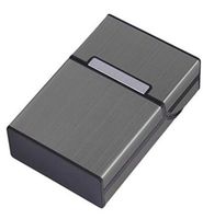 Heyuni.1pc Metal Cigarette Case King Size for Whole Cigarettes Anti-collision Splash Proof and Scratch Resistant,Gray
