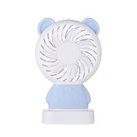 USB Charging Colorful Led Handhold Fan,Boens 2 Speed Adjustable Rechargeable USB Portable Cute Fans For Travelling Outdoor Office Home Creative Cooling Mini Fan,Blue