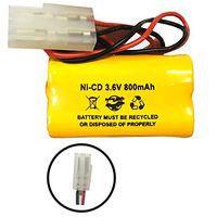 100-003-A092 Chloride 100003A092 1000030088 REV 2 19480 Battery Guy CUSTOM-299 Dantona CUSTOM299 3.6v 800mAh Ni-CD Battery Pack Replacement for Exit Sign Emergency Light