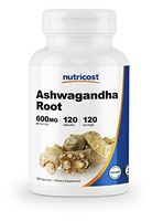 Nutricost Ashwagandha Herbal Supplement 600mg, 120 Capsules - High Quality Ashwagandha Root