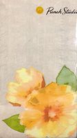 Punch Studio Yellow Floral Cluster Guest Towels Buffet Hostess Paper Napkins (13614), 32 ct