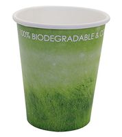 Special Green Grass Design, Paper Hot Cup,Eco-friendly,100% Blodegradable&Compostable (Green Grass, 8 0Z 50 count)