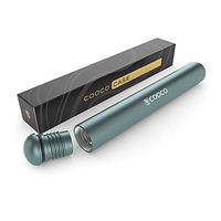 Cooco Aluminum Pre-Roll Doob Tube Container Vial | Smell Proof Waterproof Joint Case | Air Tight Indestructible Odor Sealing Joint Container with Cone Holding Cap – Midnight Green