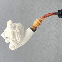 Meerschaum Lion Tobacco Pipe Full Bend by Paykoc M01104