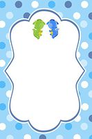 30 Blank Cards Invitations Thank You Cards Dragon Twin Boys Birthday Party Baby Shower + 30 White Envelopes