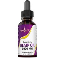 Hemp Oil Extract for Pain, Anxiety & Stress Relief - 3000mg of Pure Hemp Extract - Grown & Made in USA - 100% Natural Hemp Drops - Helps with Sleep, Skin & Hair.