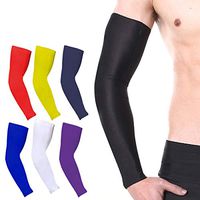 Arm Sleeves for Men Cooling UV Protection Arm Sleeves for Women Men Sports Compression Sleeves for Golf Cycling Basketball Running Driving Fishing Gardening Gym. Total Length 38cm