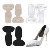 Heel Cushion Inserts, 3Pairs Heel Pads for High Heels Loose Shoes Foot Pain Relief, Adhesive Gel, Anti-Slip