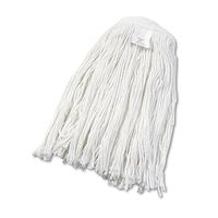 Boardwalk 2024RCT Cut-End Wet Mop Head, Rayon, No. 24, White, 12/Carton