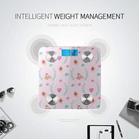 Bluetooth Weight Scales Abstract Colored Cute Cartoon Drawing Body Scales Body Fat Composition Monitor Analyzer with Smartphone App for Body Management-396 Lbs