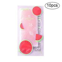 Jlong Summer Cooling Refreshing Stickers Fever Sunstroke Cooling Gel Sheet Paste Pads for Outdoor Travel