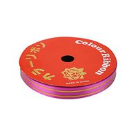 KICODE BigFamily Rose Red 1 Roll Balloon Curling Ribbon Double Face Gold Border For Birthday Wedding Presents Decor Diy