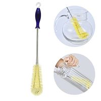 Newcomdigi Bottle Brush Bending End 40cm Long Handle for Narrow Neck Bottle Vase Pot