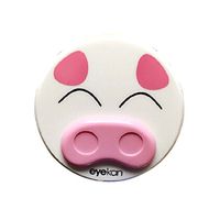 Plastic Contact Lenses Holder Round Shape Pink Cute Pig Pattern Lenses Cases