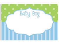 50 pack Baby Boy FrameNo Sentiment Enclosure Cards (20 unit, 50 pack per unit.)
