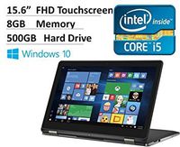 2016 Dell Inspiron 15.6" 2-in-1 Full HD Touchscreen Convertible Laptop, Intel Core i5-6200U Processor, 8GB RAM, 500GB HDD, Webcam, HDMI, Backlit Keyboard, Windows 10