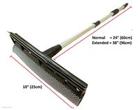 Telescopic Extendable Window Squeegee Long Handle Washer Scrubber Cleaner Wiper