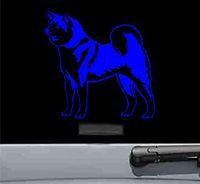 Akita inu Vinyl Decal Sticker dog pet (BLUE)