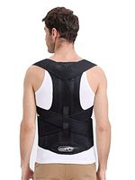 ZSZBACE Back Brace Support Belt - Helps Men & Women Relieve Lower Back Pain with Sciatica, Scoliosis, Herniated Disc or Degenerative Disc Disease (XL: Waist Length fits 36.2-40.2", Black)