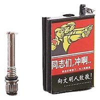 Flint Fire Starter Matches Portable Bottle Shaped Survival Tool - 1 x Random Color and Design
