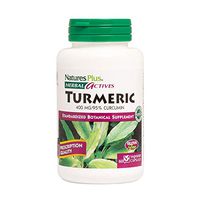 NaturesPlus Herbal Actives Turmeric - 400 mg, 95% Curcumin, 60 Vegan Capsules - Botanical Anti-Inflammatory Supplement, Antioxidant - Vegetarian, Gluten-Free - 60 Servings
