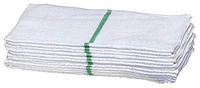 Pro-Clean Basics A51763 Striped Bar Towel, 16" x 19", Green (Pack of 12)