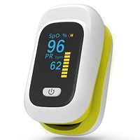 Pulse Oximeter Fingertip, Upgraded SpO2 Blood Oxygen Saturation Monitor, Heart Rate Monitor with Large OLED Digital Display, Portable Pulse Oximetry with Lanyard