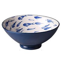 Bowl Large Capacity Soup Bowl/Bowl Stylish Fruit Salad Vegetable Bowl Beef Ramen Bowl High Temperature Resistance Household tableware, retro bowl