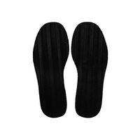 1 Pair DIY Stick On Full Soles Heel Palm Shoe Repair Anti Slip Grip Rubber Pads 29X11.5X0.2Cm,Black