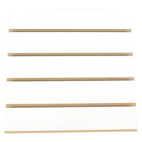KC Store Fixtures A01104 Slatwall Melamine, 4' x 8' x 3" Oc, White (Pack of 5)