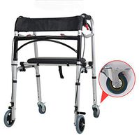 XRX Adjustable Folding 4 Wheel Rollator Walker with Seat - Mobility Aid for Adult, Senior, Elderly & Handicap,Lightweight (2)