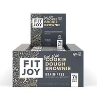 FitJoy Mini Protein Bars, Cookie Dough Brownie, Gluten Free, Grain Free, Low Carb.67 Ounce, 16 Pack