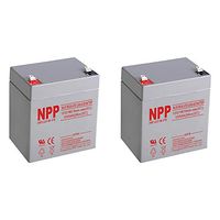 NPP 12V 21W SLA 12 Volt 5Ah Battery with F2 Style Terminals / （2pcs）