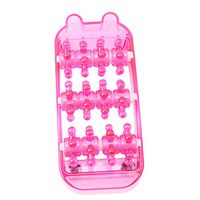 CH Plastic Pink Mini Foot Massage Wheel Shape Useful Roller Massager Reduced Pressure Tools