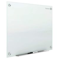 Quartet Glass Whiteboard, Magnetic Dry Erase White Board, 4' x 3', White Surface, Infinity (G4836W)
