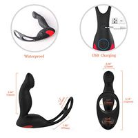 Male Víbrántíng Prõstátê Mâssâgêr Tõys with 10 Víbrántíon and 3 Rotation Modes Wireless Remote Control Adùllt Víbrántór for Men Couples