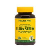 NaturesPlus Ultra-Stress with Iron, Sustained Release - 90 Vegetarian Tablets - Stress Relief Supplement with B-Complex & Vitamin C - Energy Booster, Mood Enhancer - Gluten-Free - 90 Servings