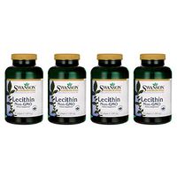 Swanson Lecithin Non-GMO 1200 Milligrams 90 Sgels (4 Pack)