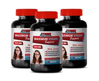 Eye Vitamins maximiun Strength - Maximum Vision Support 925MG - with Lutein - quercetin dihydrate Capsules - 3 Bottle 180 Capsules