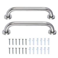 DaoAg 2Pcs Grab Bar Stainless Steel Grip Handle Bath Bathroom Grab Bar Safety Metal Grab Bar for Bathtubs and Showers