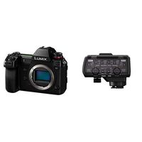 Panasonic LUMIX S1 Full Frame Mirrorless Camera with 24.2MP MOS High Resolution Sensor, L-Mount Lens Compatible and Professional XLR Audio Video Microphone Adaptor with 2 XLR Terminals