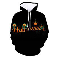 gsb-FFuxk Halloween Hoodie Happy Halloween Print Sweatshirt Boys Girls Party Cute Classic Long Sleeve Pocket Funny Tops (XXXXL, Black)