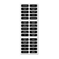 BLUE SEA SYSTEMS BS-8039 / Large Format Extended Label Kit (120 Labels) DC Panel Extended, MFG# 8039