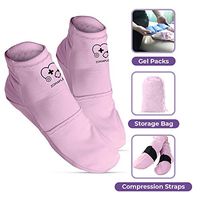 Cold Therapy Socks for Women - Perfect Soothers for Plantar Faciitis, Neuropathy, Chemotherapy, Arthritis, Postpartum Foot, Ankle & Heel Pain Relief - Includes Compression Strap and Storage Bag