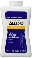 Special Pack of 6 Zeasorb Super Absorbent Powder 2.5 oz (70.9 g)