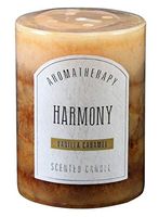 Warm and Spicy Vanilla Caramel Aromatherapy Scented Candle, Harmony (3x4)