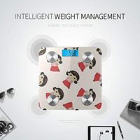 Bluetooth Body Scales Cartoon Cute Colorful College Skirt Weight Scales Body Fat Composition Monitor Analyzer with Smartphone App for Body Management-396 Lbs