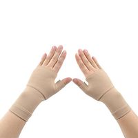 ZSZBACE Wrist Brace- Compression Wrist and Thumb Support Sleeve- Carpal Tunnel Syndrome, Wrist Pain and Fatigue, Arthritis- One Pair (Natural, M)