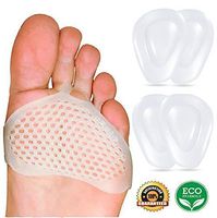 Metatarsal Pads for Women & Men with Ball Foot Cushion (2019 Upgraded) - Premium Rapid Pain Relief Gel Foot Pad Shoe Inserts - Bonus 2 Pairs of Ball of Foot Cushions - Bella Signora Original Insoles